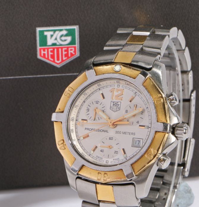 Tag Heuer Professional 200 meters gentleman's bi-metal wristwatch, model no. CN1151.BD0347, the