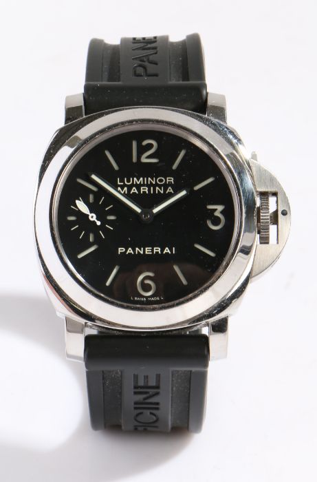 Panerai Luminor 44 Marina gentleman's stainless steel wristwatch, ref. PAM00111, watch no.