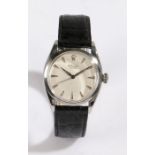Rolex Oyster stainless steel gentleman's wristwatch, Brevet case, case no. 67832, circa 1954, the