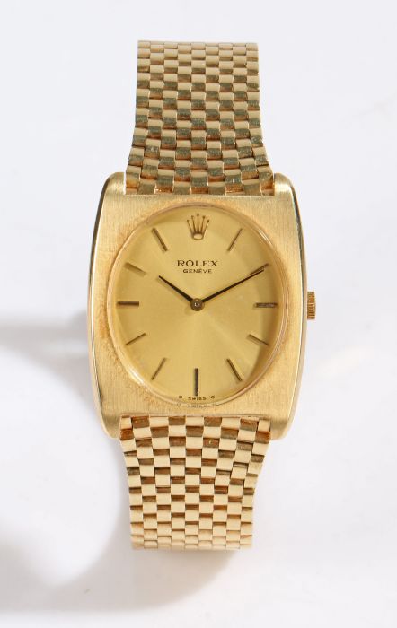 Rolex Geneve 14 carat gold gentleman's watch, case ref. 93370, cal. no. 1400, circa 1954, the signed