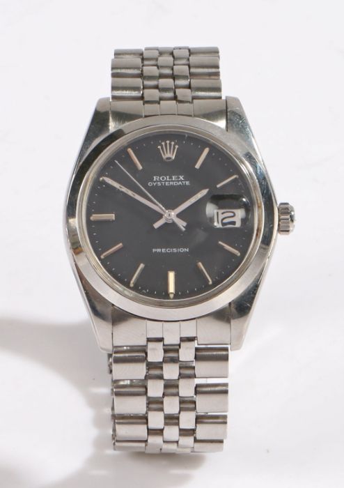 Rolex Oysterdate stainless steel gentleman's wristwatch, model no. 6694, case no. 3948312, circa