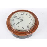 20th century SEC wall clock, the white dial with Arabic numerals, 41cm wide
