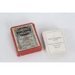 Jaques & Son "The Counties of England" card game, in original box, together with one other card game