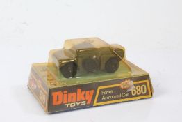 Dinky Toys, 680 Ferret Armoured Car, in original box
