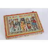 Set of late Victorian ABC Blocks, with animal theme,  housed in original box