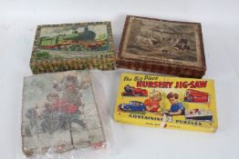 Three various children's building block sets, to include "Farm Subjects on Cubes", and The Big Piece