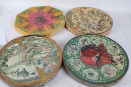 Four Springbok Jigsaw Puzzles, three of circular form, to include "A Court Reception, Les Chapeaux