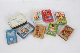 Collection of playing cards, to include "Sooty Snap, Players Navy Cut, Snap, Happy Families"