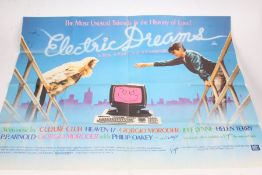 Electric Dreams, British Quad poster, folded