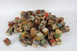 Collection of old children's building blocks (qty)