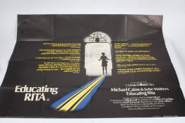 Educating Rita, British Quad poster, folded