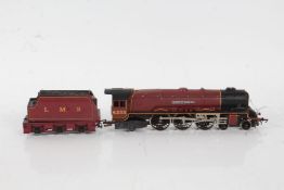Hornby "Duchess of Sutherland" 6233 locomotive and tender, in maroon livery