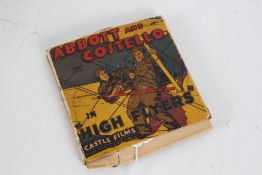 Abbott and Costello film reel "High Flyers", by Castle Films, in original box