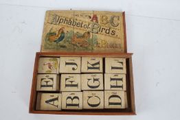 The New ABC Alphabet of Birds on blocks, Victorian, housed in original box