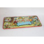 Alice in Wonderland paint set, housed in tinplate case, by Page of London, 51cm long