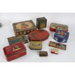 Collection of various tins, to include "Bulwark Cut Plug", a chinoiserie effect tin bu J.S. Fry &