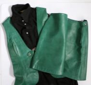 David Conrad for Lotus, a ladies green leather jacket and matching skirt, and a Jeff Banks ladies