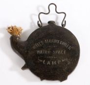 Rare A.C. Wells & Co Wells Marine Boiler Water Space Lamp, unnumbered but is a No.7, 17cm wide