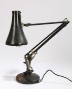 Anglepoise desk lamp, made by Herbert Terry & Sons Ltd., in black