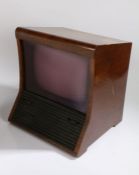 Mid 20th century Pye television, housed within a walnut case, 40cm wide