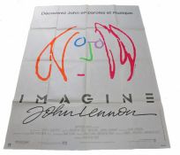 John Lennon 'Imagine' 1988 French Film Poster, 118cm x 158cm.