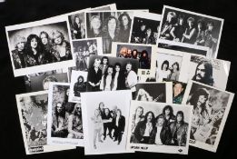 23 x Rock/Metal press release photographs. Black Sabbath. Rob Halford. Lemmy. Nazareth. Saxon.