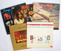 5 x Blues Rock LPs. AC/DC - Highway To Hell (K50628). Cream - Heavy Cream (2659 022). Deep Purple (