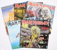 5 x Iron Maiden LPs. Killers (FA41 3122 1). The Number Of The Beast (EMC 3400). Piece Of Mind (EMA