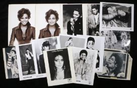 14 x Press release photographs of The Jackson family. Sold as part of the East Anglian Music