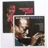 2 x Jazz LPs. The John Coltrane Quartet - Africa/Brass (DOL776), reissue on 140g vinyl. Miles