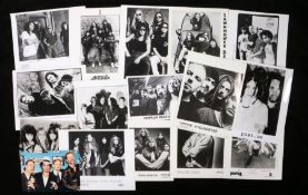 16 x Thrash/Metal press release photographs. Anthrax, Lawnmower Deth. Metallica, Megadeth, Napalm