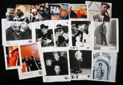 14 x Hip Hop press release photographs. Artists to include De La Soul (4), Grandmaster Flash, Ice-