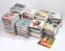 Quantity of CD albums and singles, mixed genres.