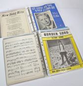 Sheet music. Various Artists, spanning the 50's, 60's and 70's, to include ABBA, The Beachboys,