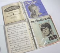 Collection of original sheet music relating to Film and Theatre.Titles to include, Carry On
