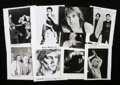 9 x Rock press release photographs. David Bowie (2). Iggy Pop (2). Lou Reed (3). Tin Machine (2).