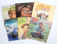 6 x John Denver LPs to include Autograph. Back Home Again. Rocky Mountain Christmas. Spirit.