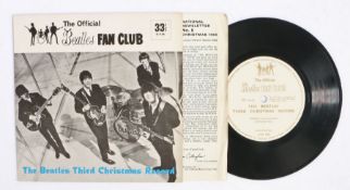 The Beatles - The Beatles Third Christmas Record (LYN948), 7" flexi disc, with original fan club