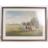 After Madelaine Selfe (20th century) The Duke of Beaufort with his hounds in Badminton Park,