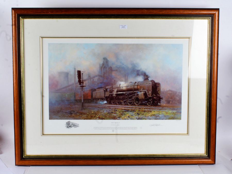 David Shepherd, "Heavy Freight '67", pencil signed limited edition print, 595/850, housed in a