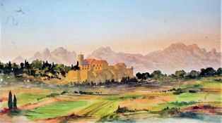 HRH the Prince of Wales, "View in South of France," a limited edition print, No. JZ02, with COA,