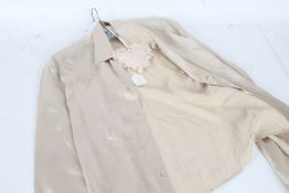 Giorgio Armani cream silk blouse, size 42