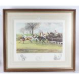 C.J. Roche, pencil signed limited edition print "At The First, The Lady Dudley Cup", housed in a