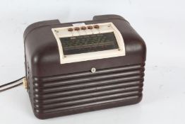 Art Deco Bush radio, with bakelite case, 32cm wide