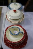 Quantity of Midwinter Stylecraft dinnerware, comprising tureens and plates (qty)