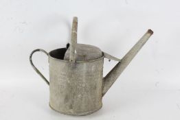 Galvanised watering can