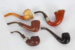 Collection of pipes to include Meerschaum example, AHE, K & P Peterson, etc (5)