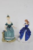Two Royal Doulton figurines 'Laura' HN 3136, and 'Clarinda' HN 2724 (2)