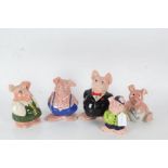 Five Natwest Wade pigs, to include "Cousin Wesley" (5)