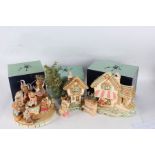 Collection of Pendelfin figures, to include Fruit Shop, Cobble Cottage, The Curiosity Shop, Toy